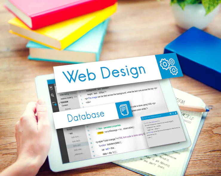 Designer working on creative project with digital tools